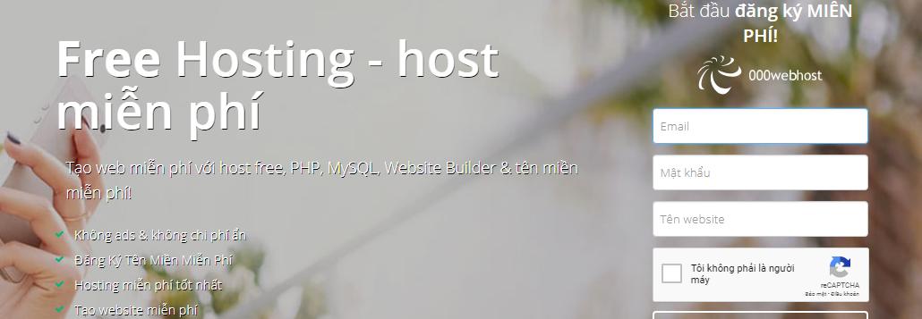 Hostinger miễn phí dịch vụ hosting
